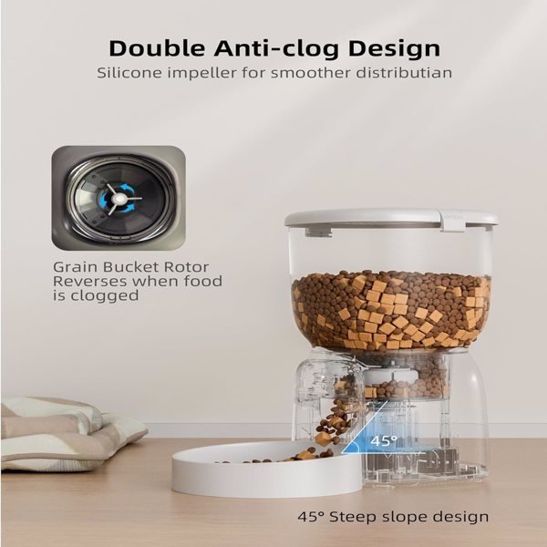 Automatic Cat Feeder - WiFi Cat Food Dispenser With APP Control
