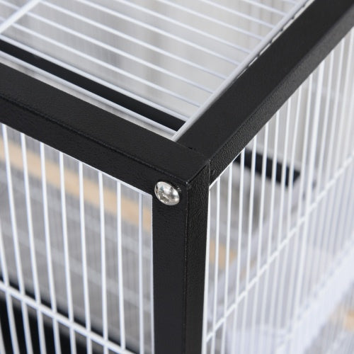PawHut 54" Rolling Bird Cage with Accessories