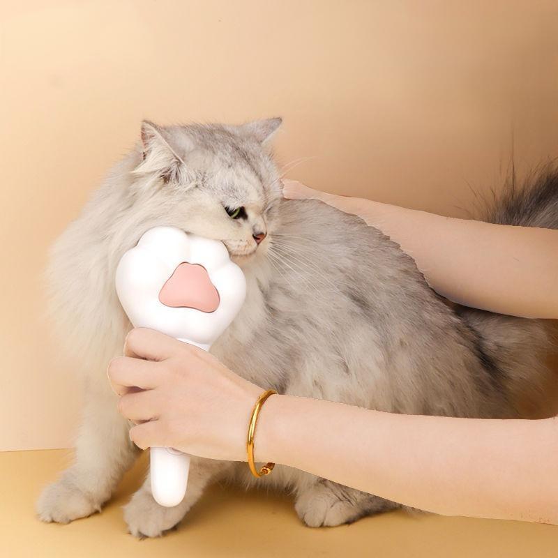 Paw Shaped Pet Grooming Brush – Hair Remover for Dogs & Cats