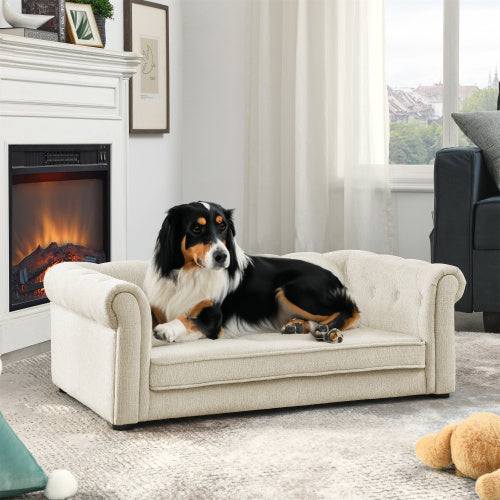 Elegant Rectangular Pet Bed – Medium & Large Dogs