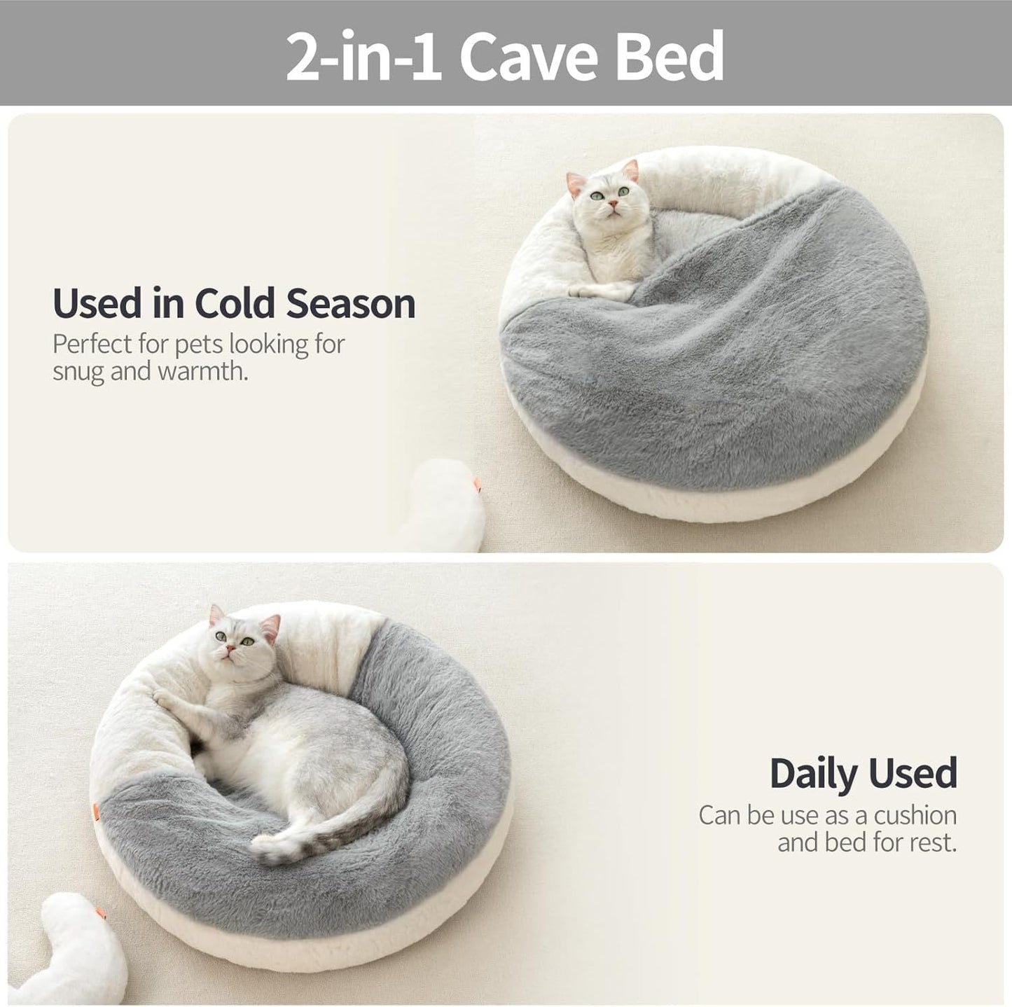 Enclosed Cat Bed Cave