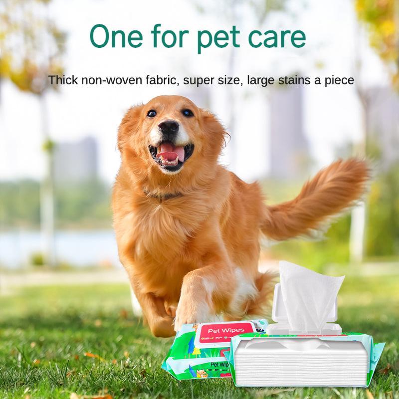 Fragrance-Free Plant-Based Pet Wipes for Paws, Ears, Fur & Eye Cleaning