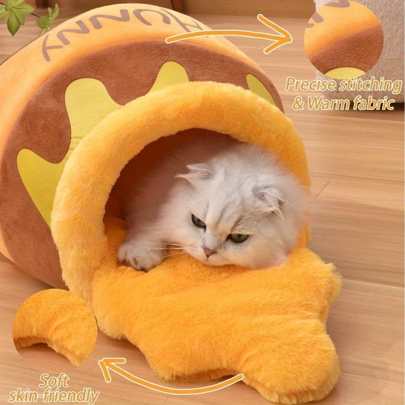 Honey Pot Cat Cave Bed For Indoor Cats