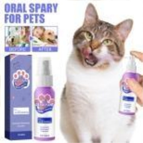 Pet Oral Cleaning & Deodorization Spray – Cat Breath Freshener & Odor Remover