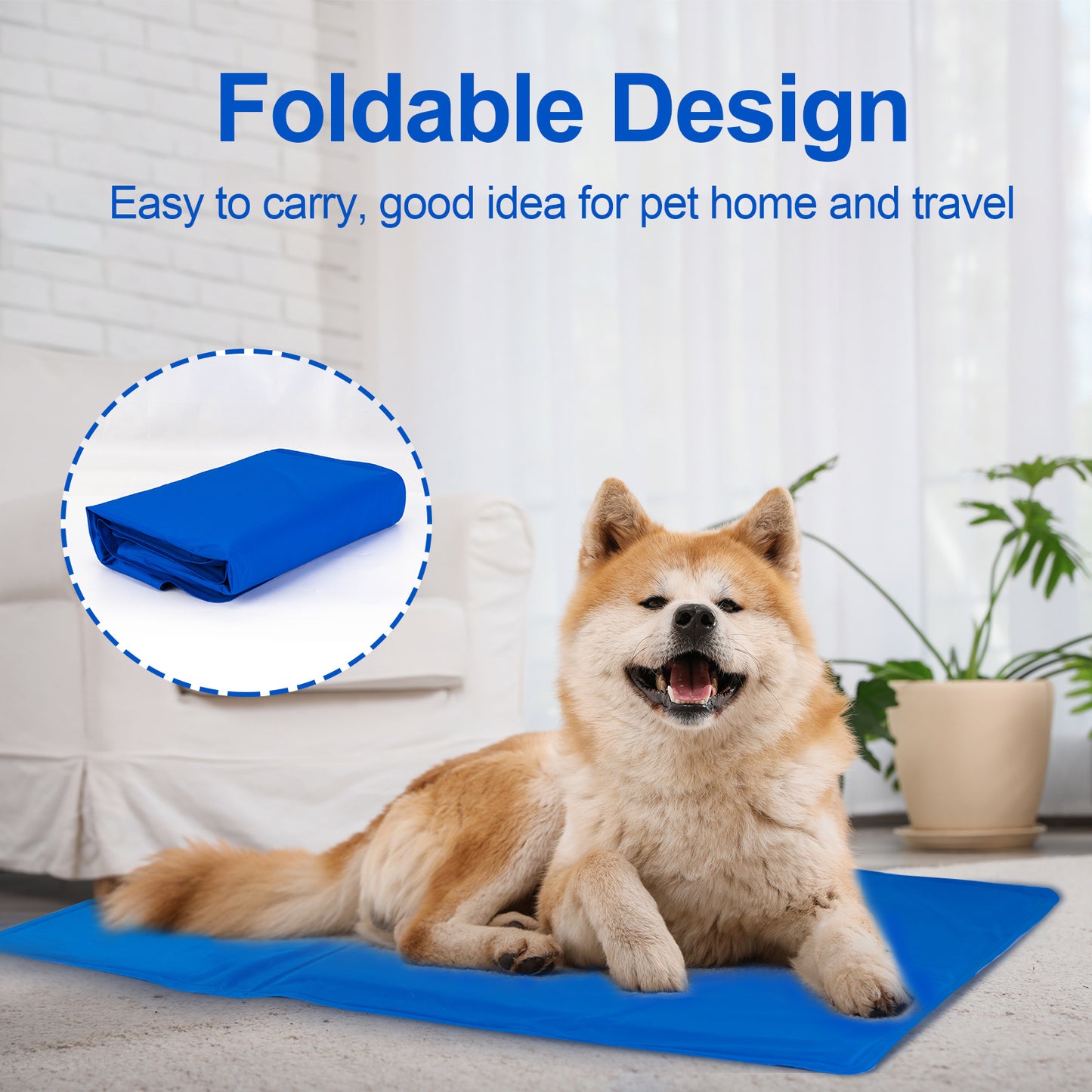 Dog Cooling Mat, Pressure-Activated Gel Pad