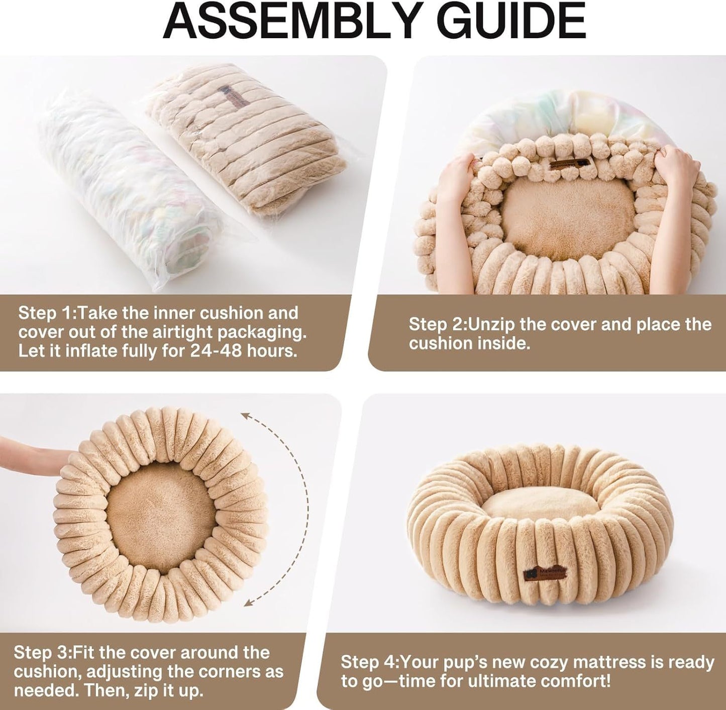 Donut Dog Bed For Medium Dogs