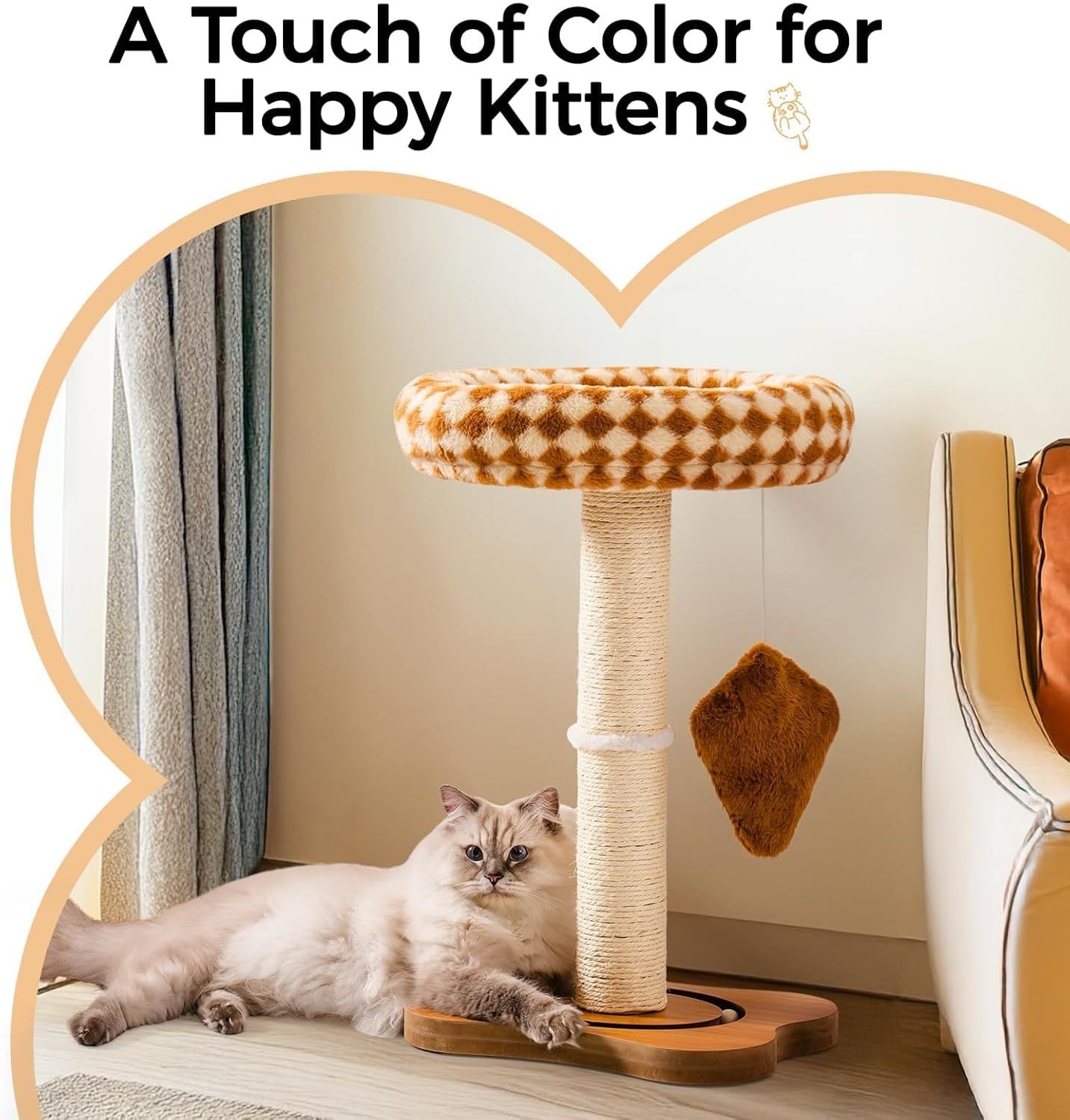 Cat Scratching Post With Bed