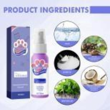 Pet Oral Cleaning & Deodorization Spray – Cat Breath Freshener & Odor Remover