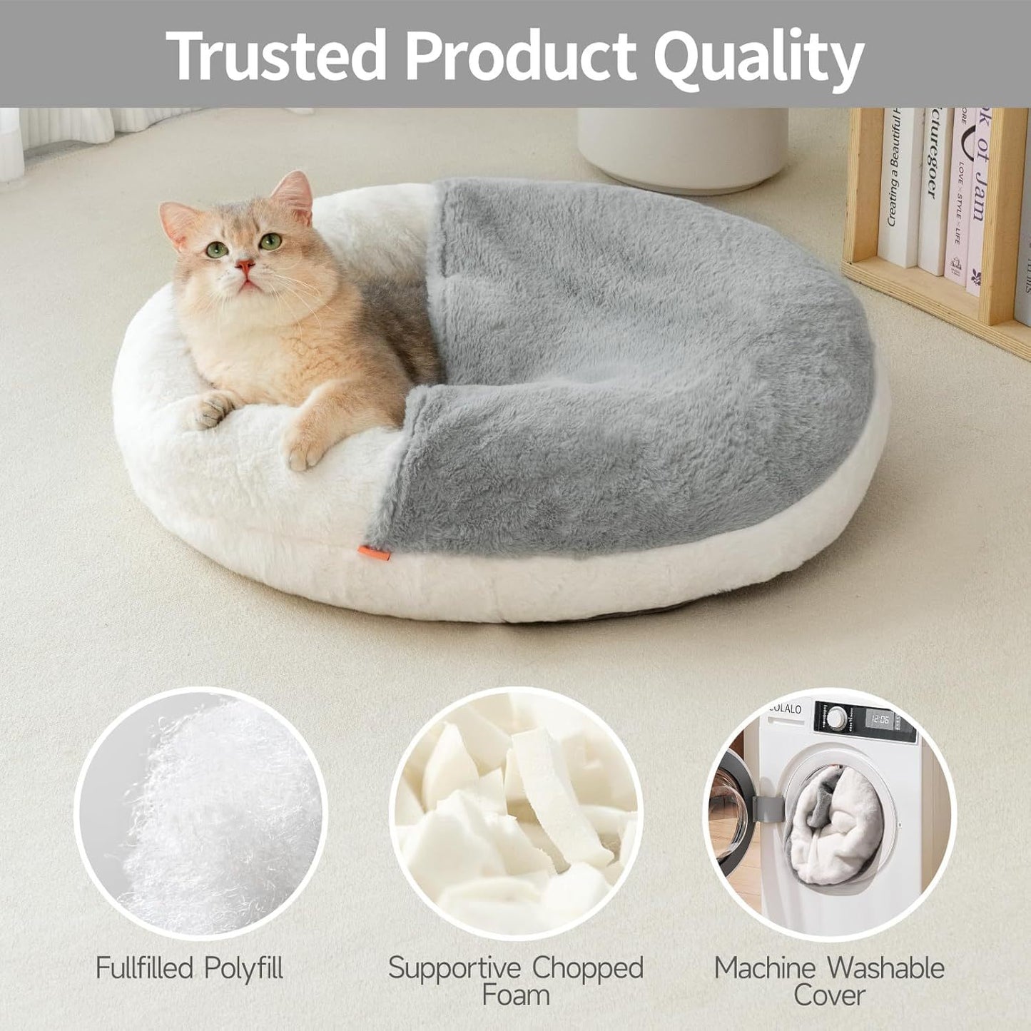 Enclosed Cat Bed Cave