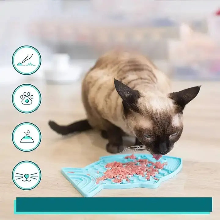 Silicone Lick Mat – Slow Feeder for Dogs