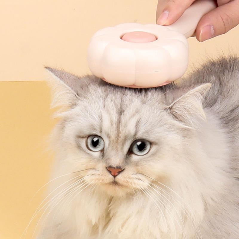 Paw Shaped Pet Grooming Brush – Hair Remover for Dogs & Cats