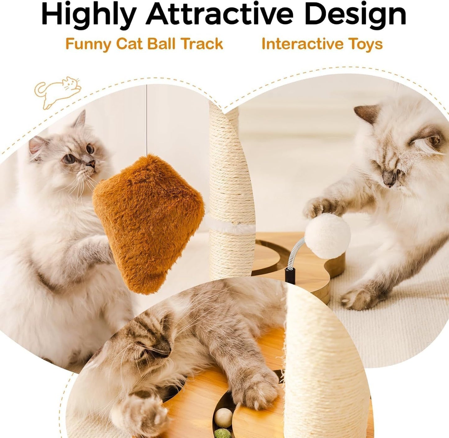 Cat Scratching Post With Bed