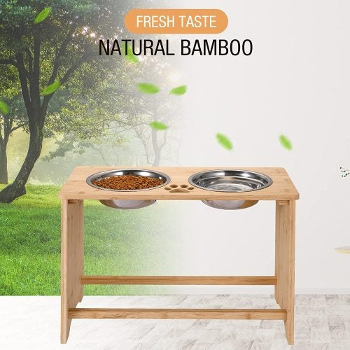 Elevated Dog Bowl Rack