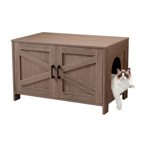 Hidden Cat Litter Box Enclosure