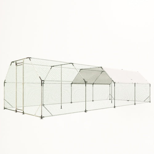 Galvanized Metal Chicken Coop Cage Poultry Run