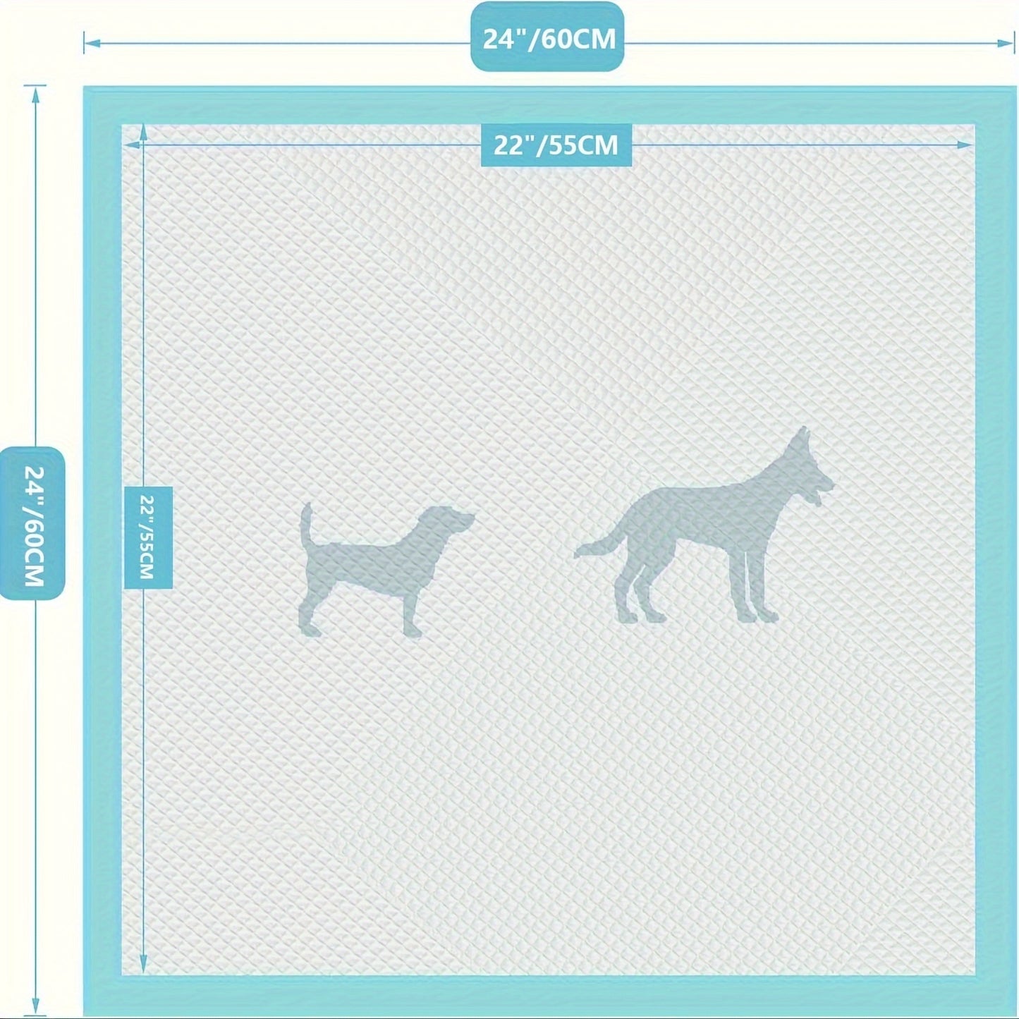 Puppy Training Pads, Super Absorbent & Leak-Proof - 100 Pcs