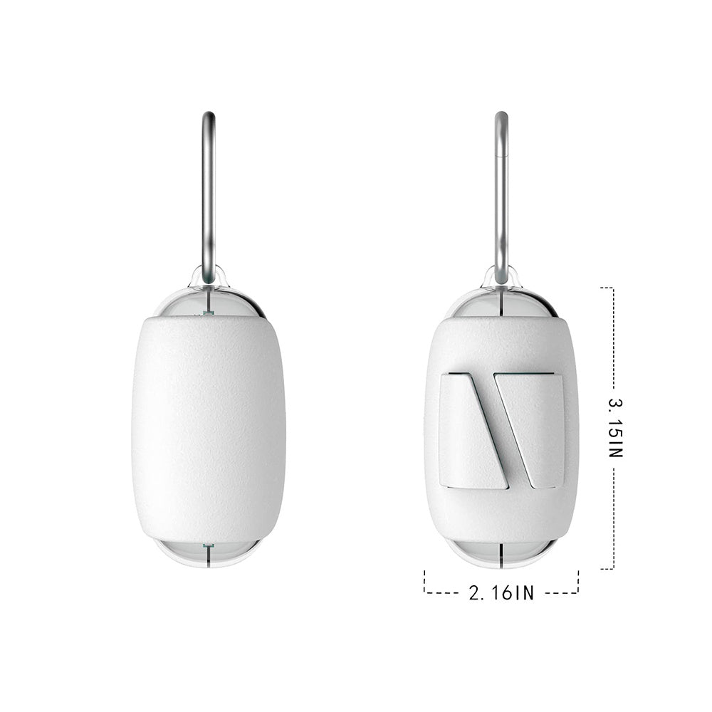 Dog Poop Bag Holder & Dispenser with Leash Attachment – Space Capsule Design