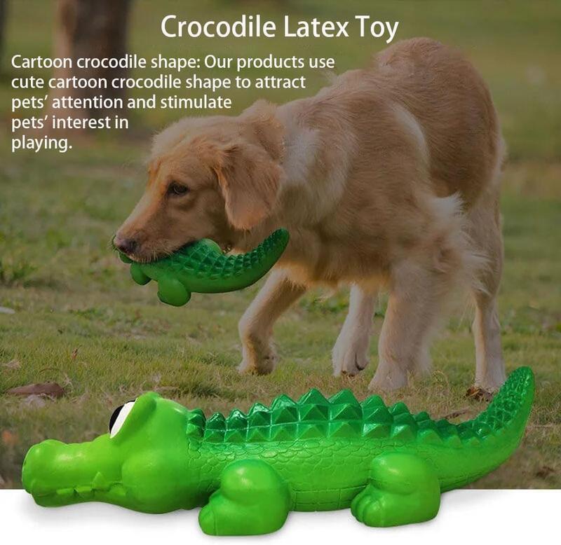 PROKEl Latex Alligator Pet Dog Toy