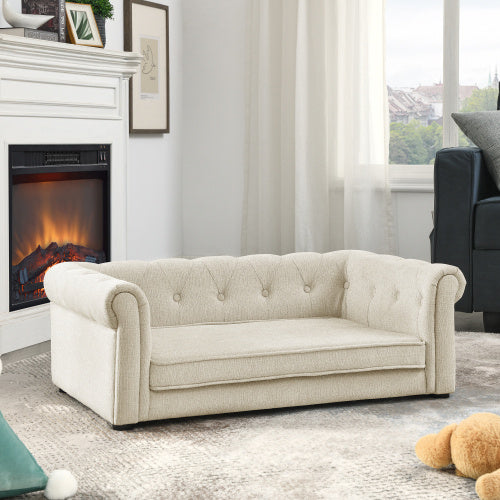 Elegant Rectangular Pet Bed – Medium & Large Dogs