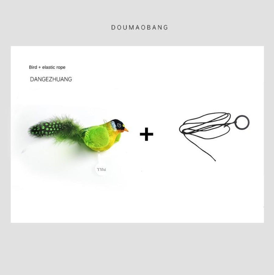 Interactive Parrot Cat Teaser Toy