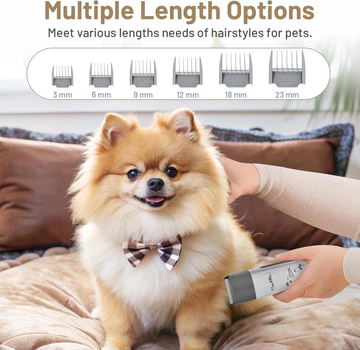 Pet Hair Vacuum & Grooming Tool Kit, Low Noise