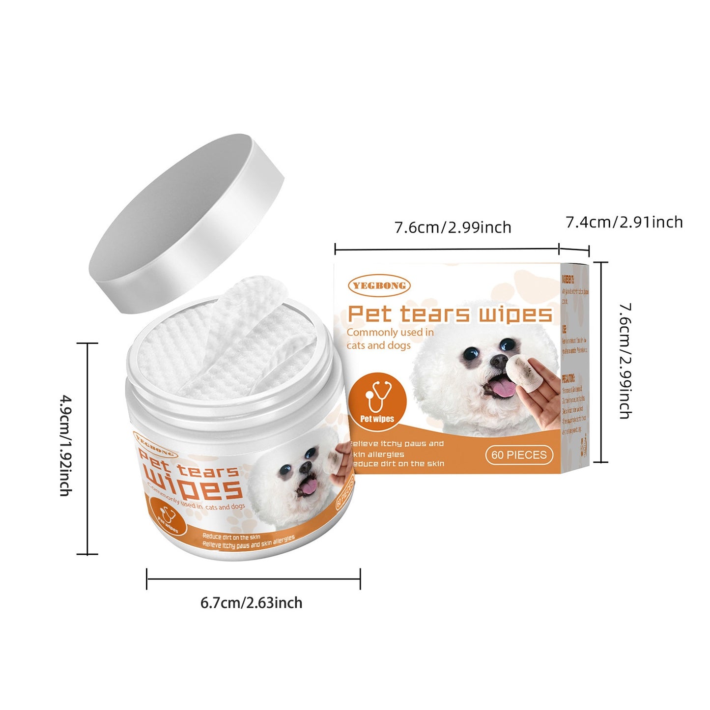 Eye Cleaning Pads for Dogs and Cats