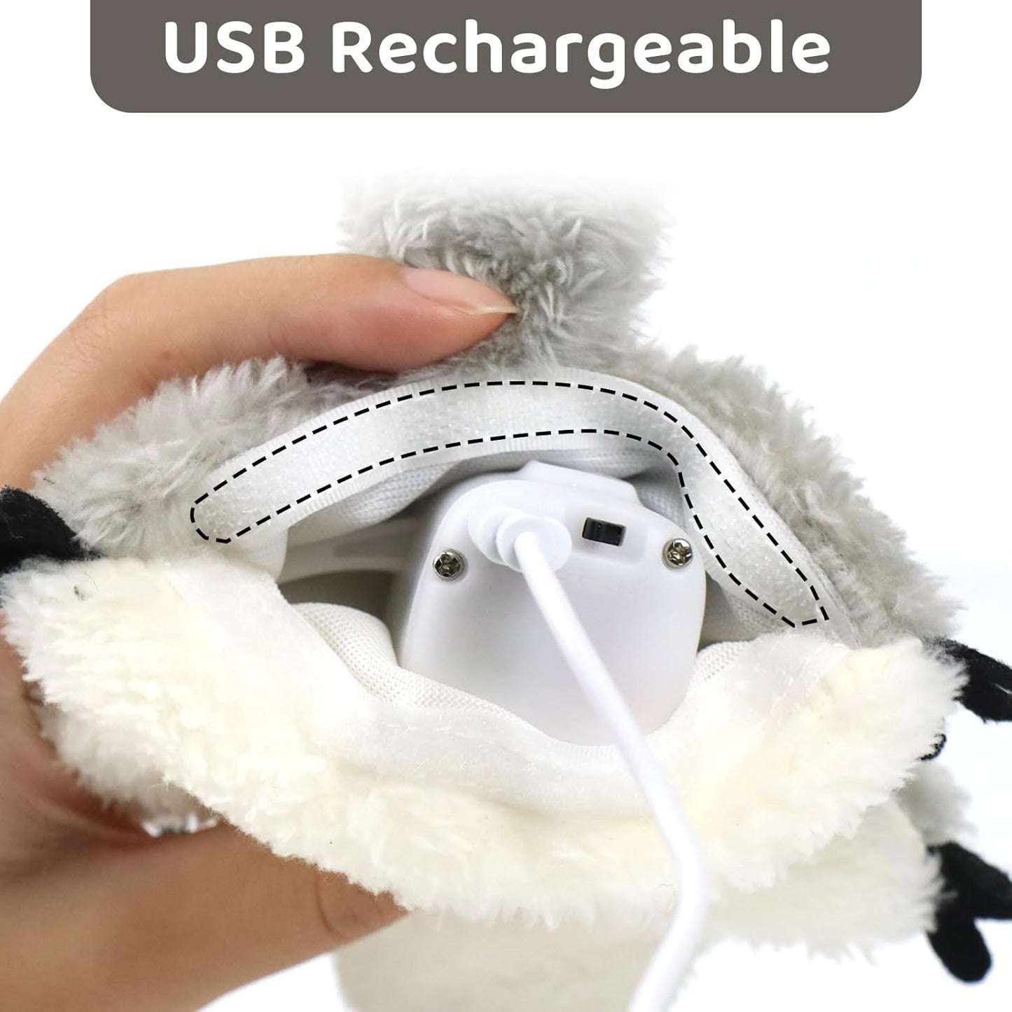 PROKEl Rechargeable Catnip Toy – Flapping Squirrel Plush