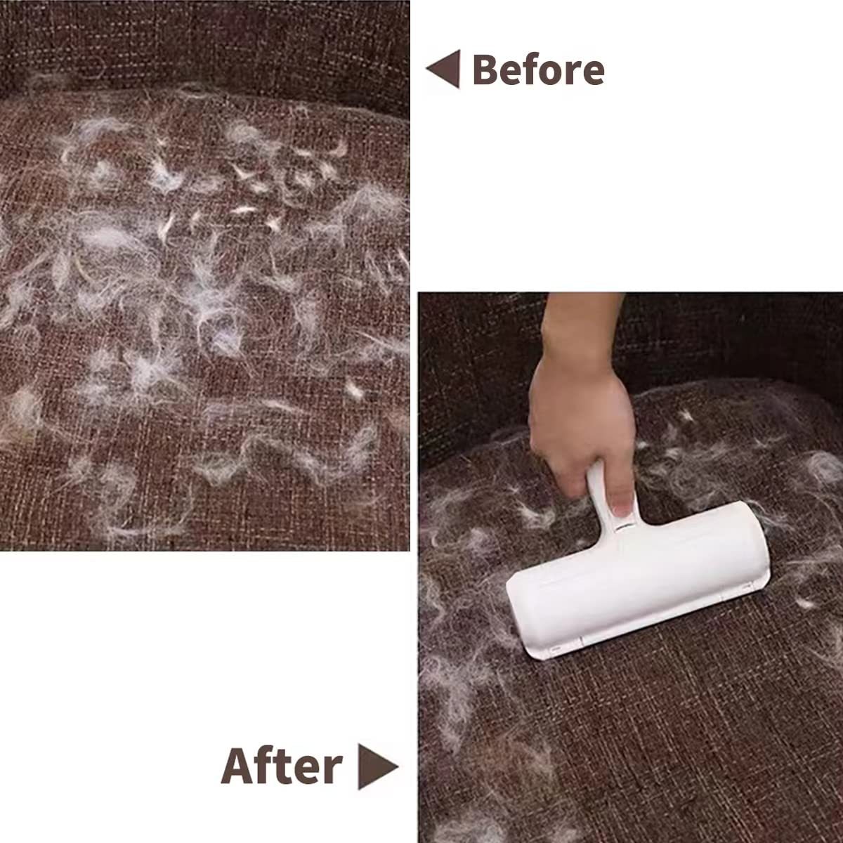 Pet Hair Remover Roller – 2-Way Lint & Fur Brush for Dogs/Cats, Sofa & Clothes