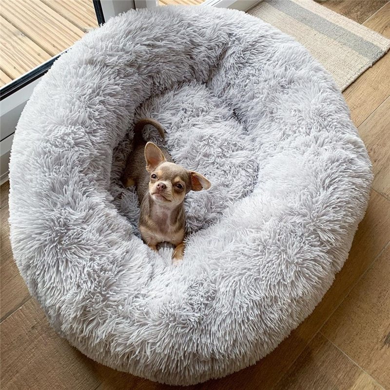 Soft Washable Plush Dog & Cat Bed