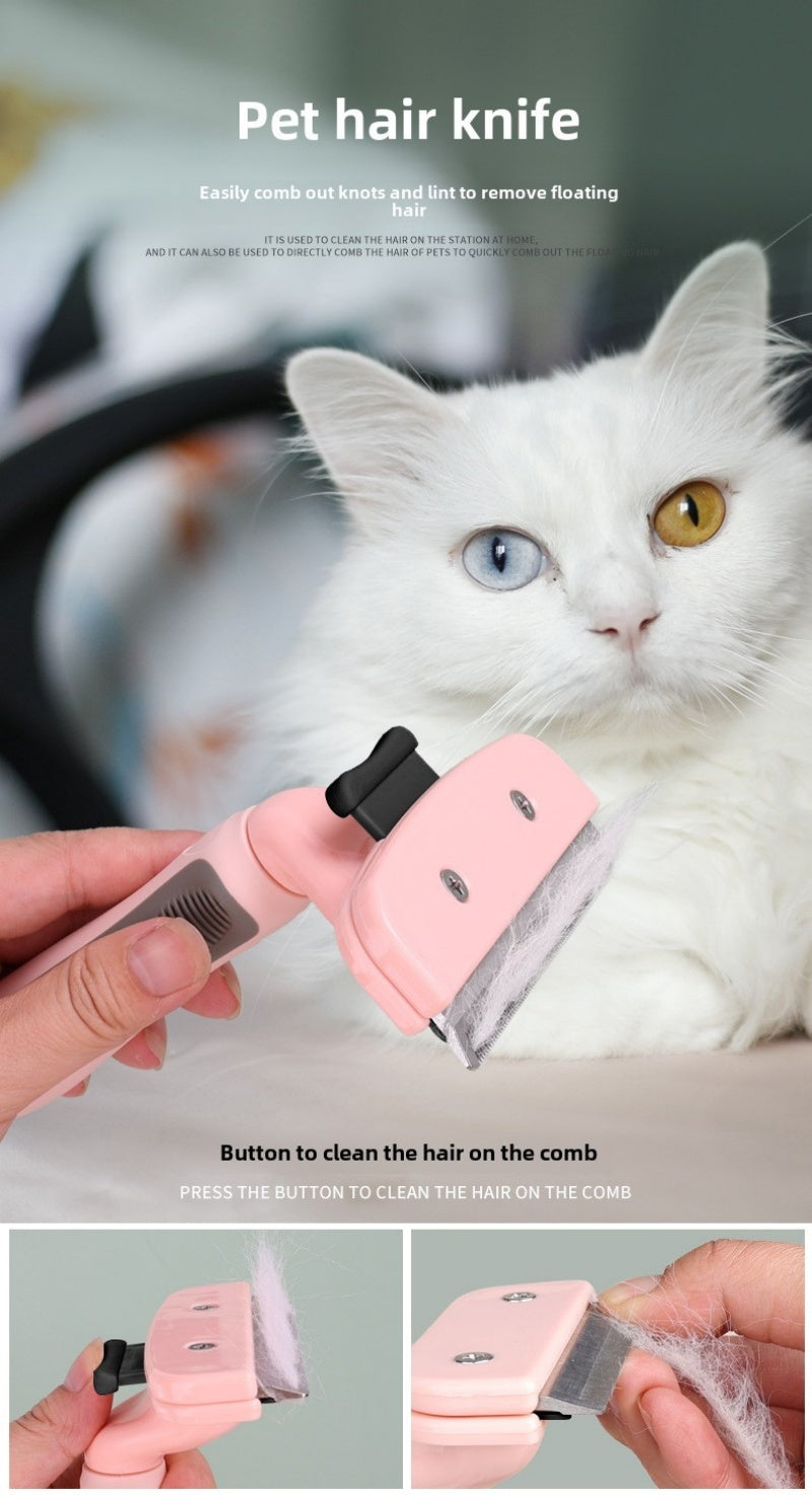 Cat & Dog Pet Hair Trimmer – Pet Shaving Razor & Comb