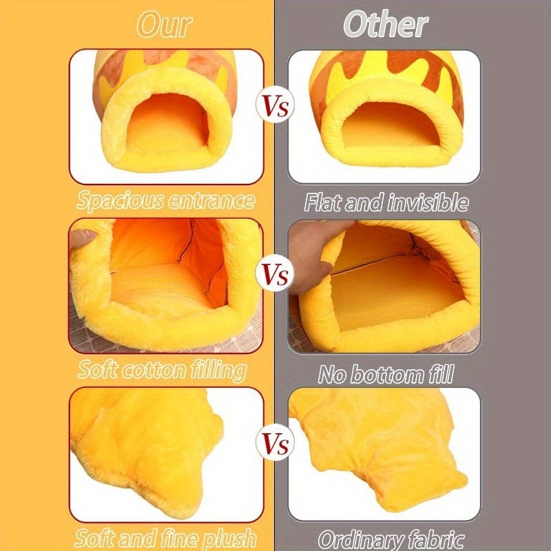 Honey Pot Cat Cave Bed For Indoor Cats