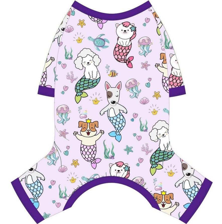 Mermaids Dog Pajamas – Soft Stretchy Pjs for Small Dogs & Puppies