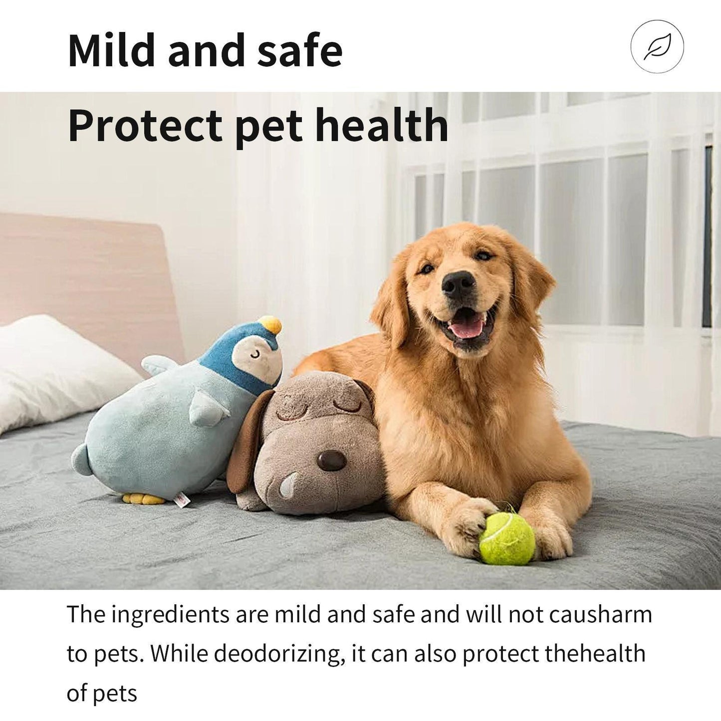 Yegbong Pet Fabric Deodorizer Spray – Long-lasting Indoor Pet Odor & Air Freshener