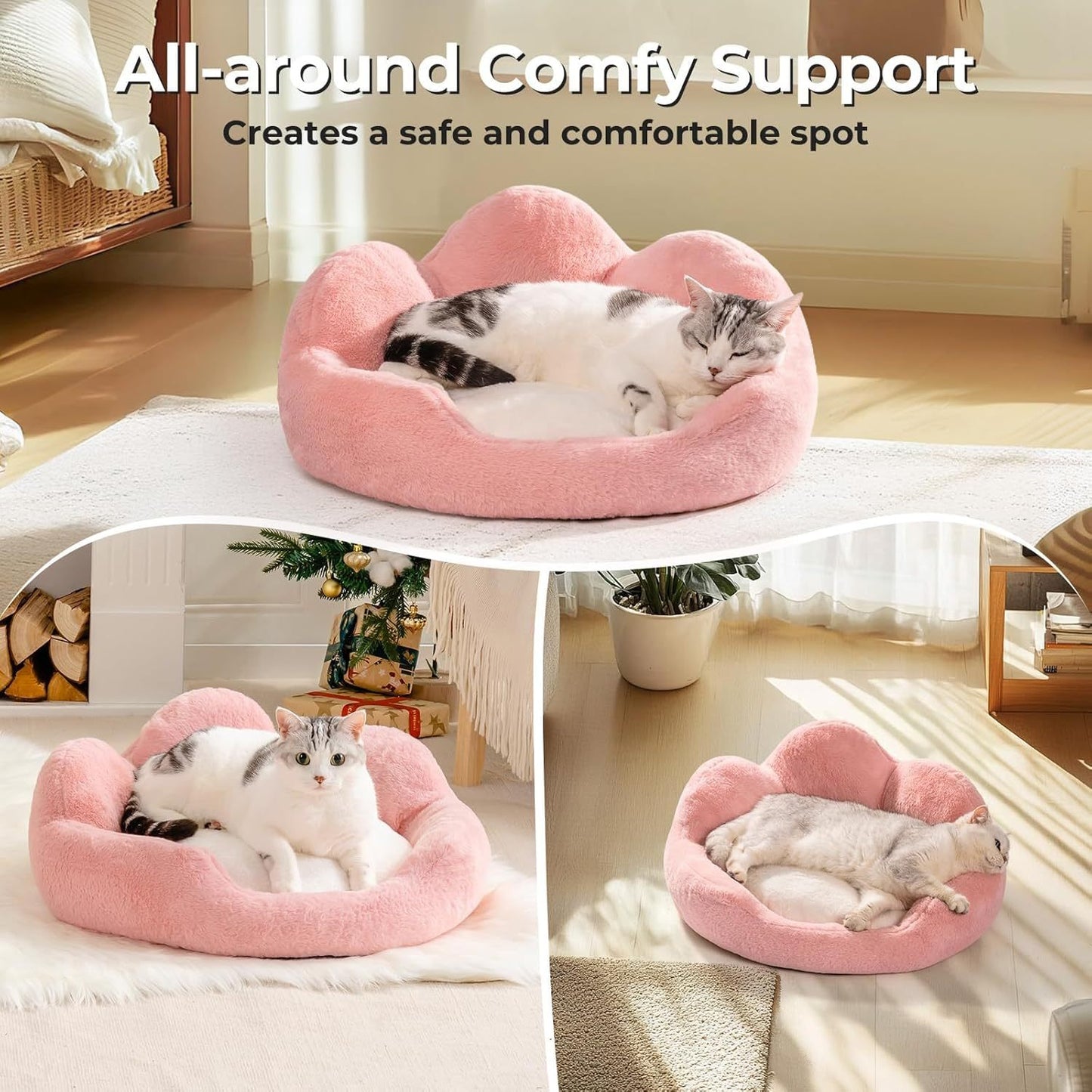Fluffy Cat Couch Bed