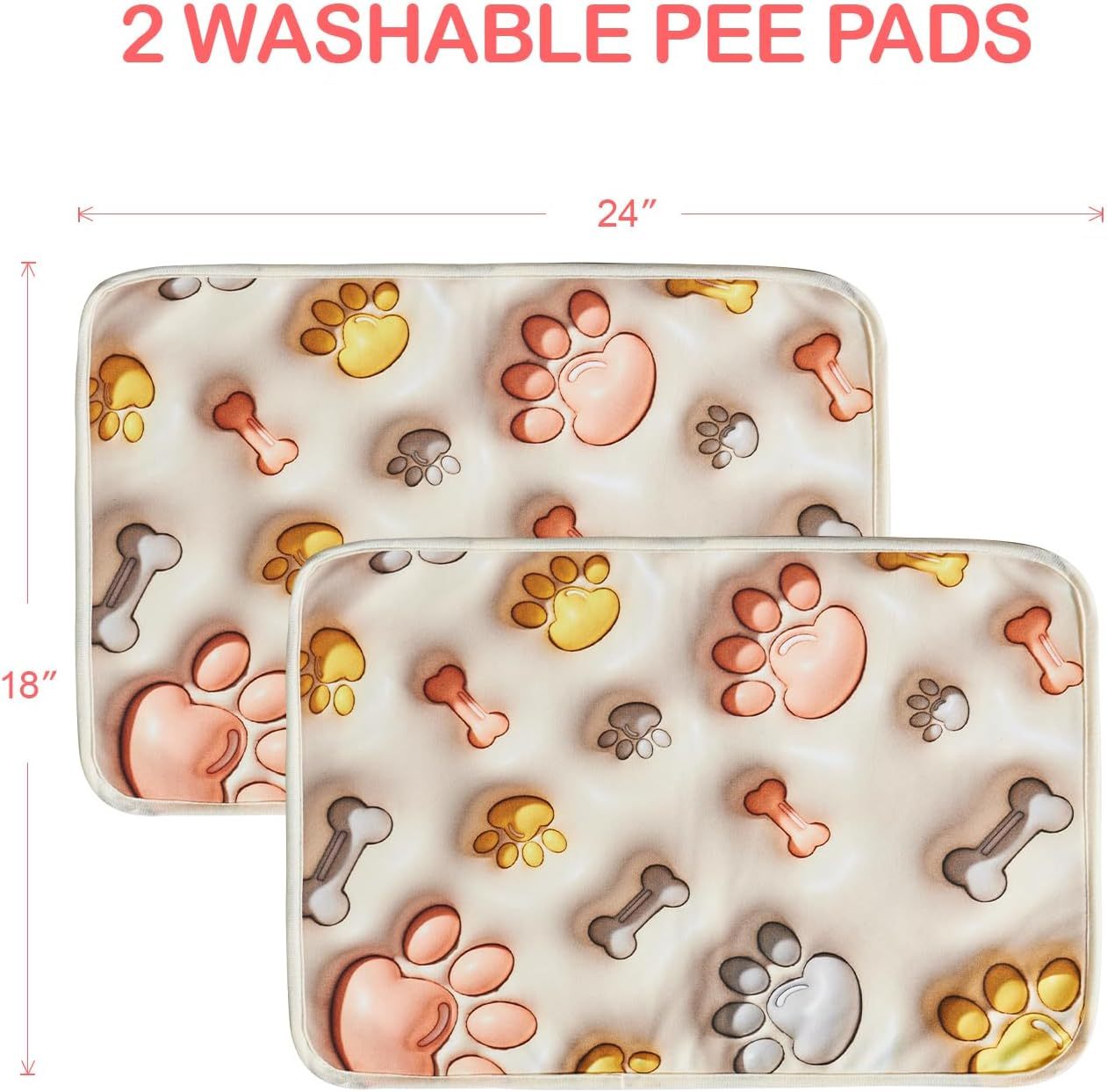Qeils Reusable Puppy Pads – 2 Pack