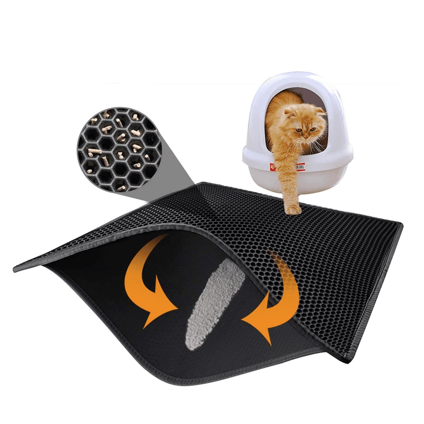 Waterproof Honeycomb Cat Litter Mat