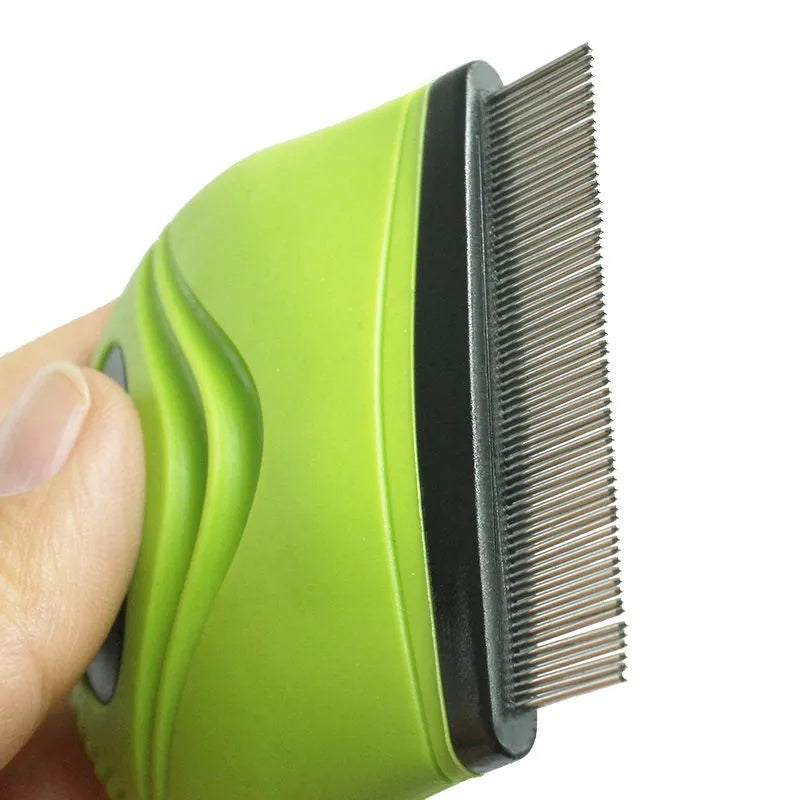 Pet Life 'Grazer' Handheld Travel Grooming Comb for Cats and Dogs