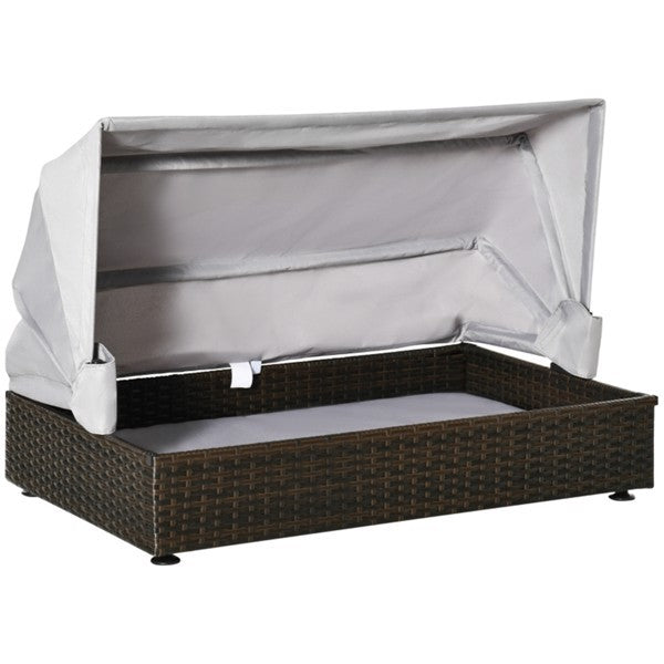 Rattan Dog Bed – Stylish Pet Sofa with Tent Design