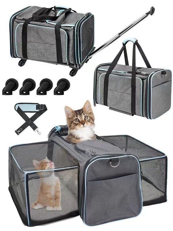 Airline Approved Expandable Rolling Carrier for Cats & Dogs