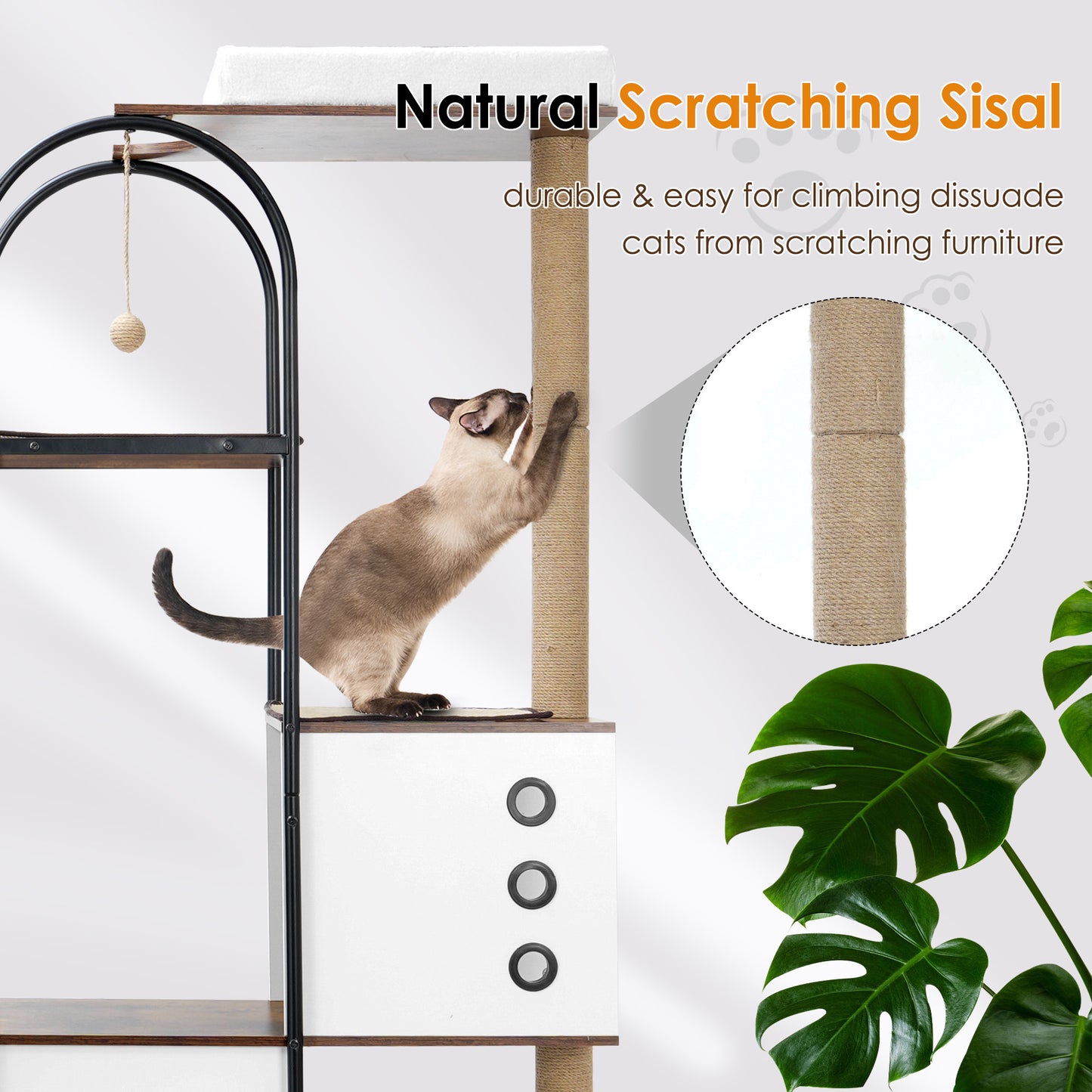 Multi-Storey Cat Tree – Modern Climbing Frame for Cats