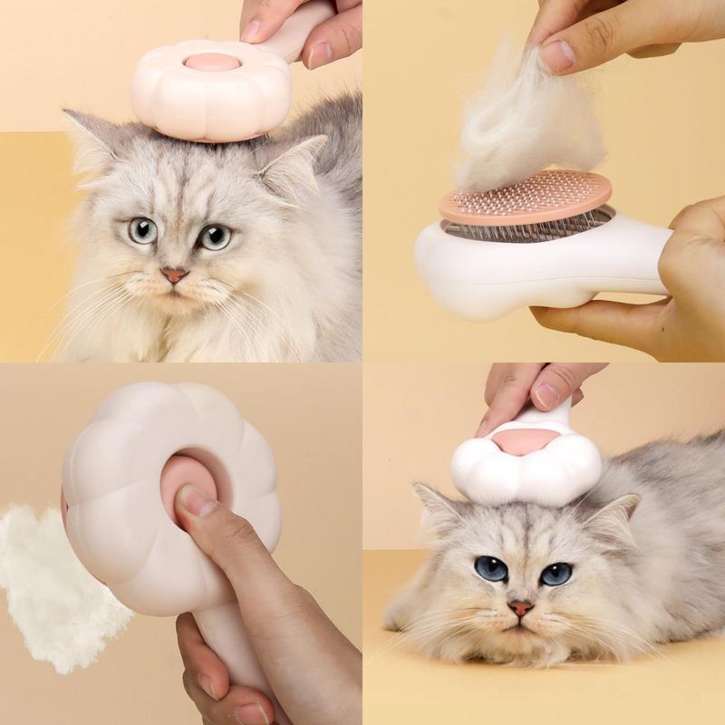 Paw Shaped Pet Grooming Brush – Hair Remover for Dogs & Cats