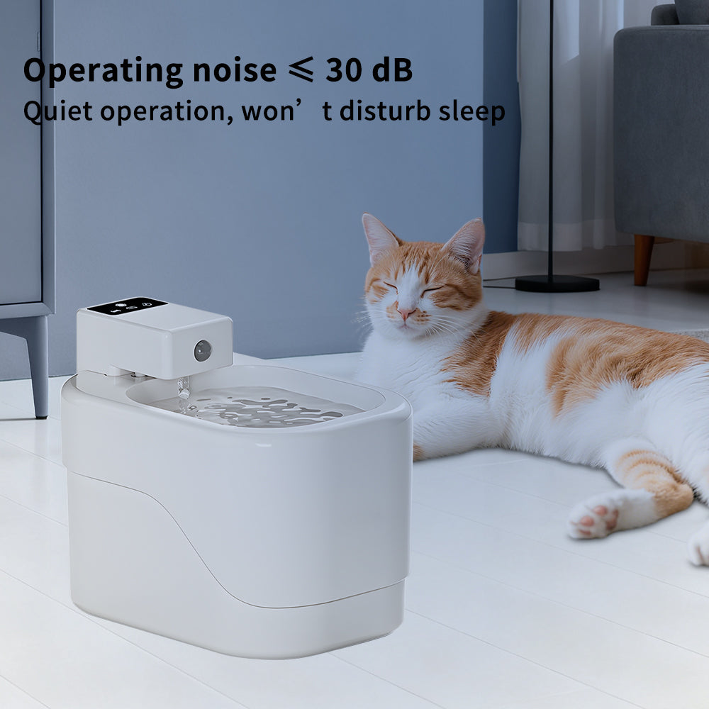 Smart Pet Water Fountain 2000ML – Wireless, Quiet, Filtered