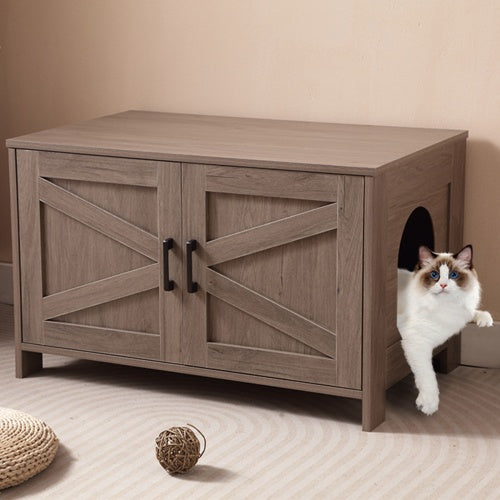 Hidden Cat Litter Box Enclosure