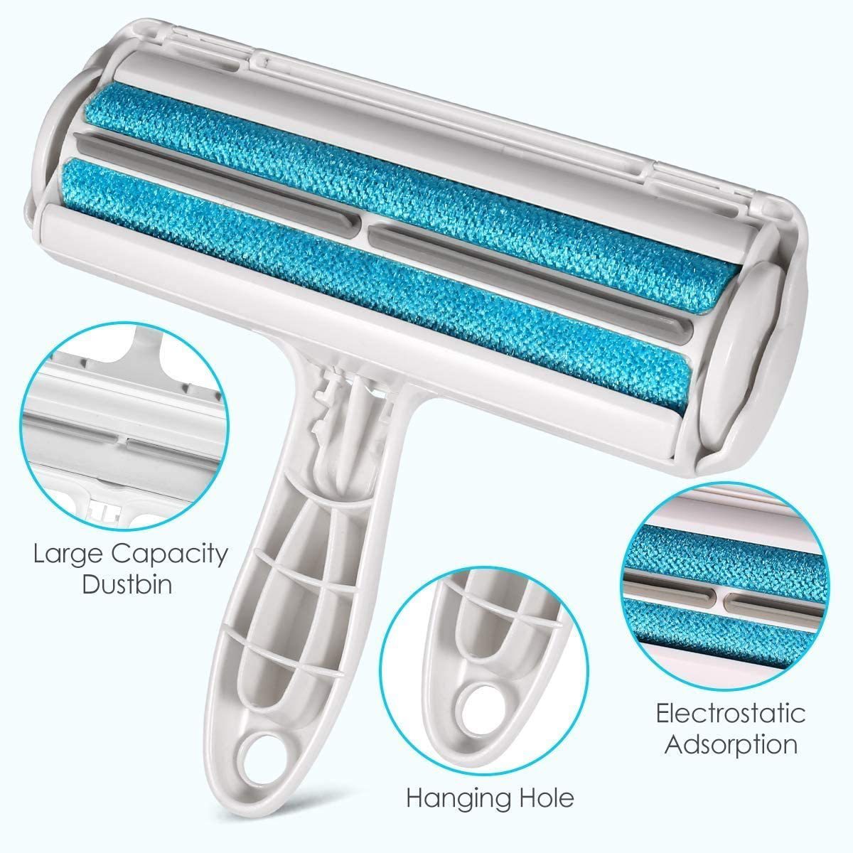 Pet Hair Remover Roller – 2-Way Lint & Fur Brush for Dogs/Cats, Sofa & Clothes