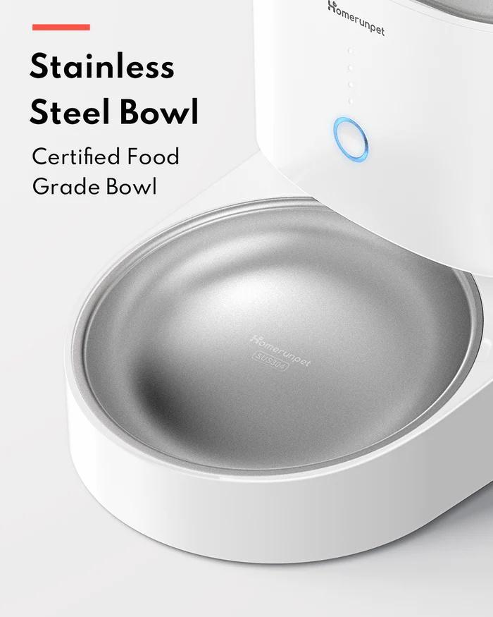 Home Run Stainless Steel Pet Feeding Bowl