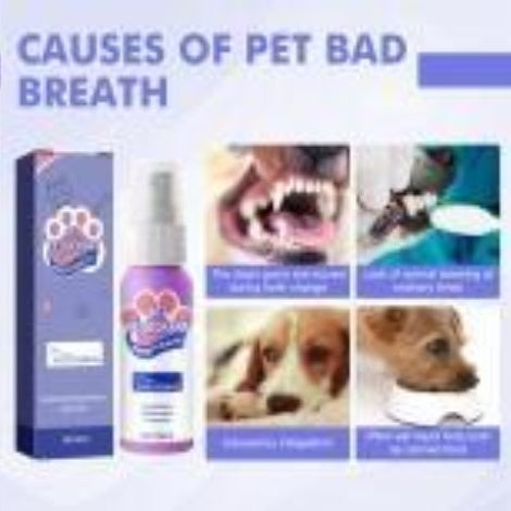 Pet Oral Cleaning & Deodorization Spray – Cat Breath Freshener & Odor Remover