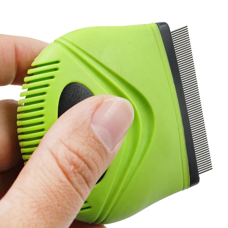 Pet Life 'Grazer' Handheld Travel Grooming Comb for Cats and Dogs