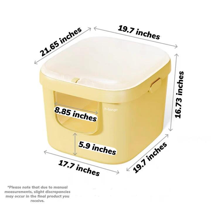 Fashionable Cubic Cat Litter Box With Lid, Pet Supplies, Upgrade Your Pet Space