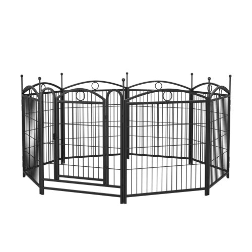 32" 8-Panel Metal Dog Fence