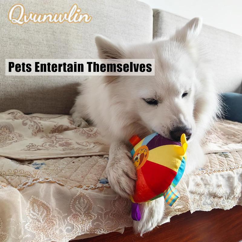 Plush Dog Flying Disc Chew Toy – Interactive & Durable